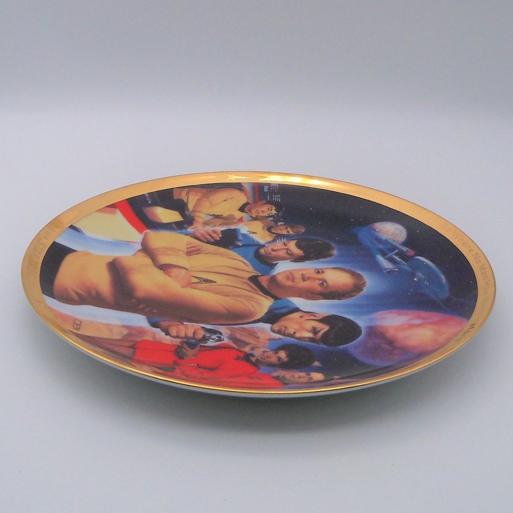 Star Trek 25th Anniversary Commemorative Plate 1991 by Hamilton Collection - Picture 6 of 13